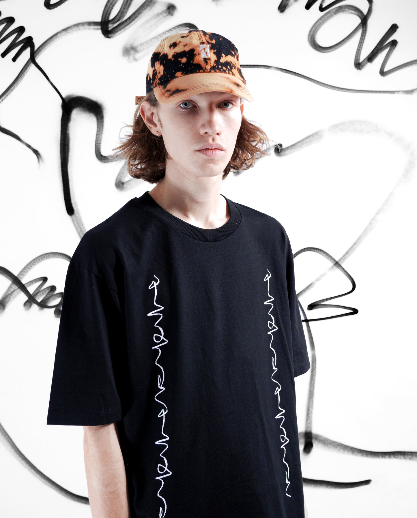 Crayon chain T-shirt - Black