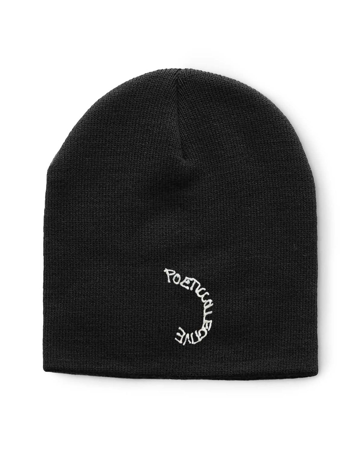 Spray Skull Beanie - Black