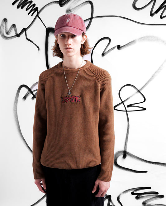 Graff Knitted Crewneck - Brown