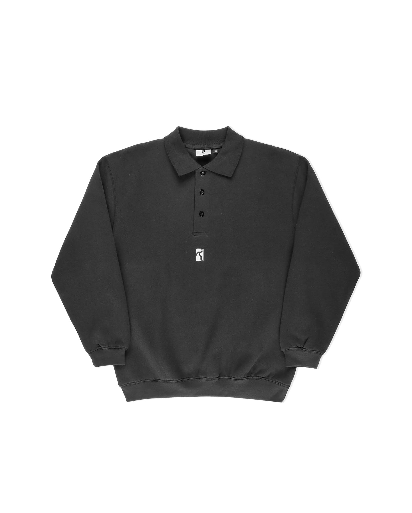 Heavy Polo Sweat – Black