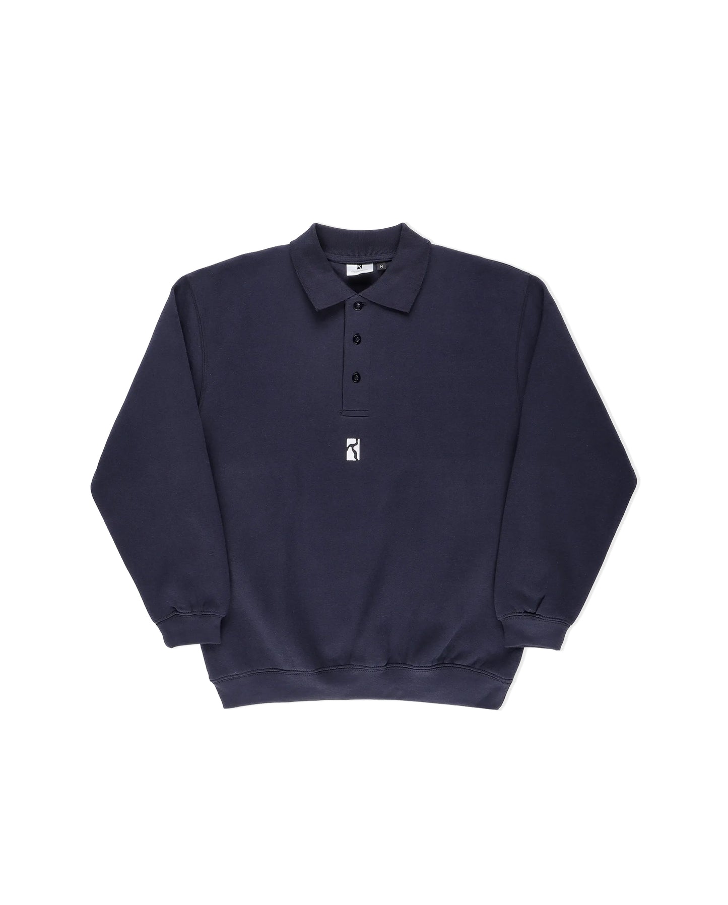 Heavy Polo Sweat - Navy