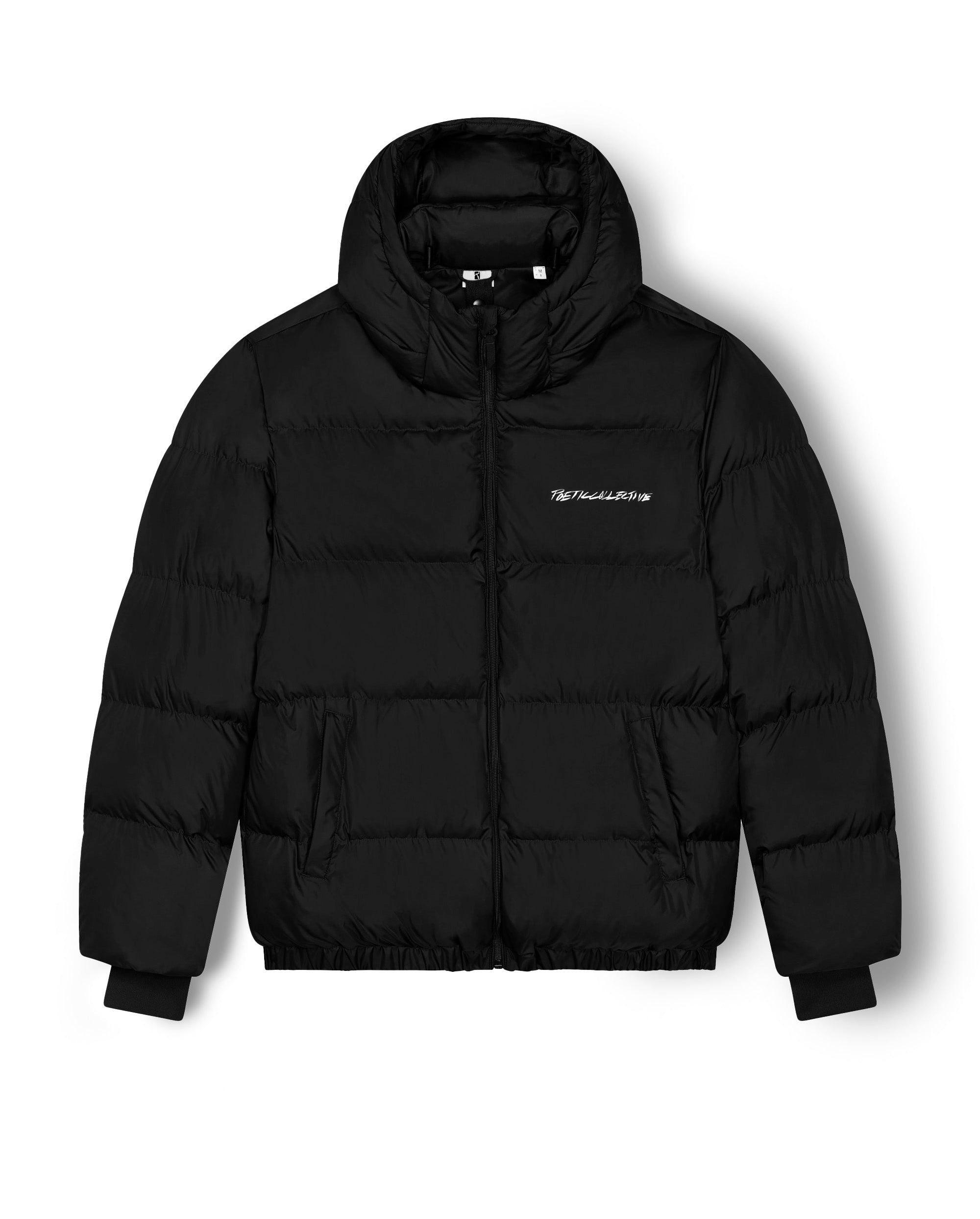 Hooded puffer jacket - Black