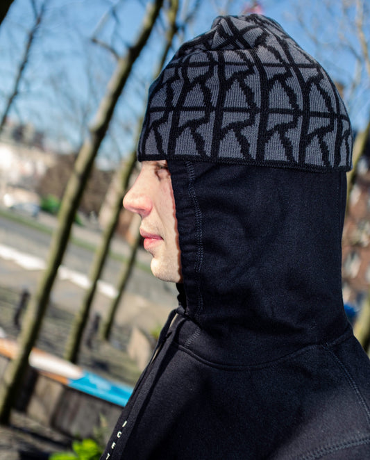 Skull Beanie - Logo Pattern