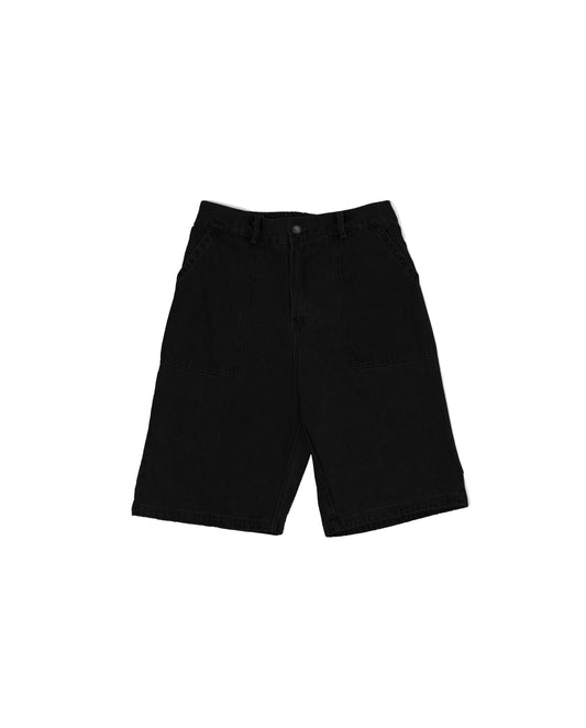 Painter Short - Black Denim
