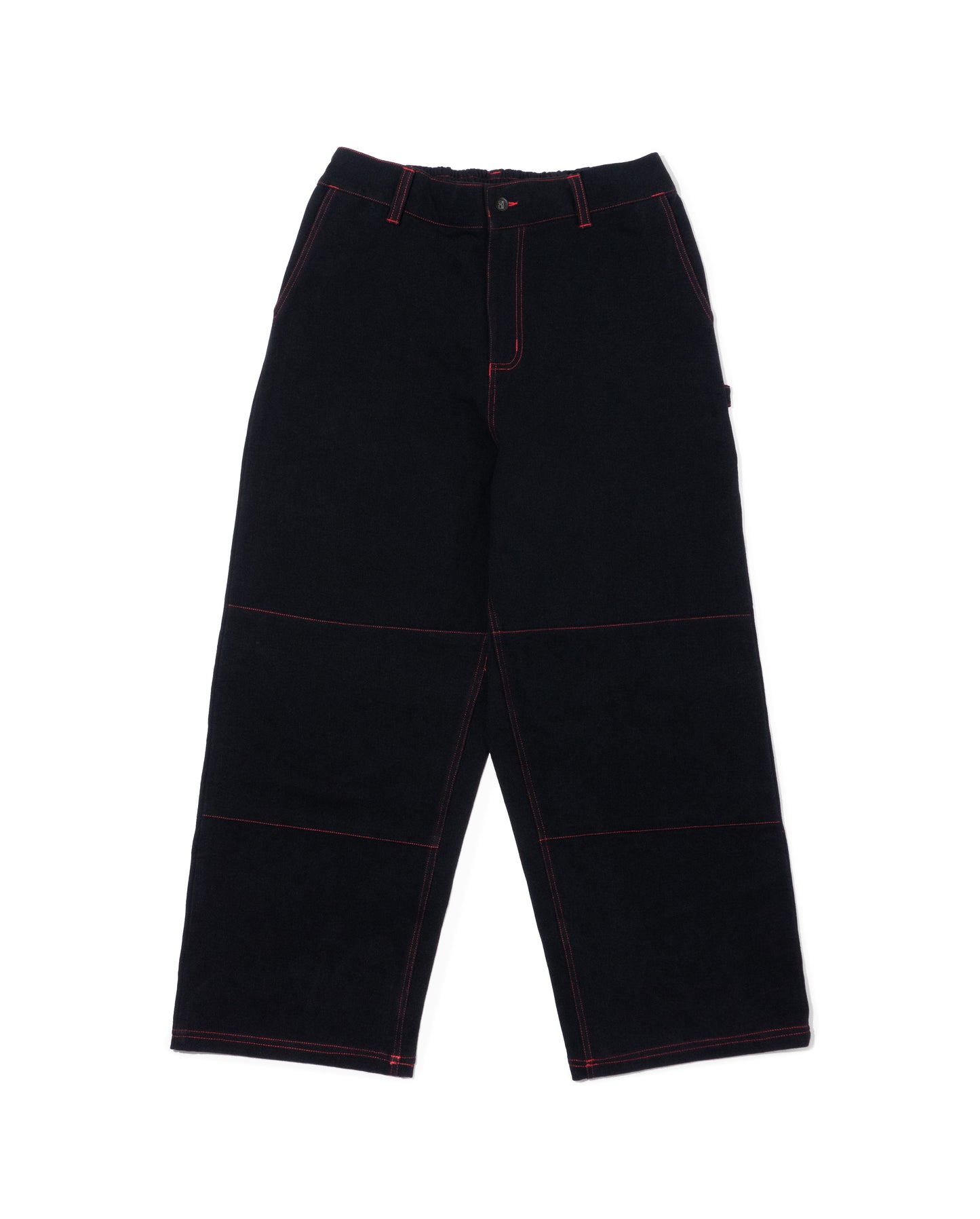 Sculptor Pant - Black Denim Wash w. Red Stitching