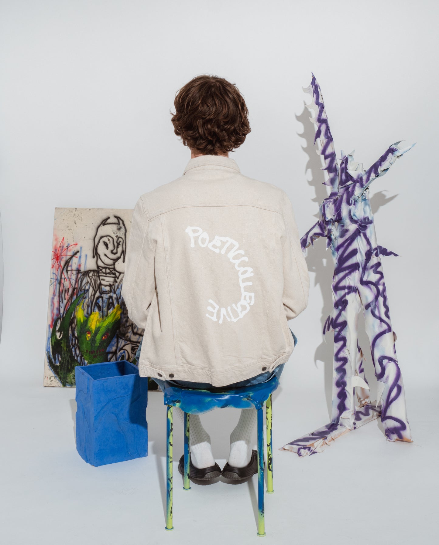 Spray denim jacket