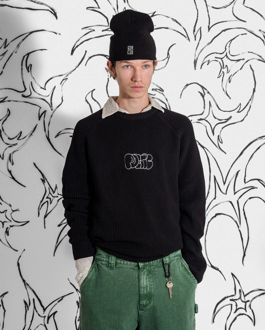 Skull Beanie - Black