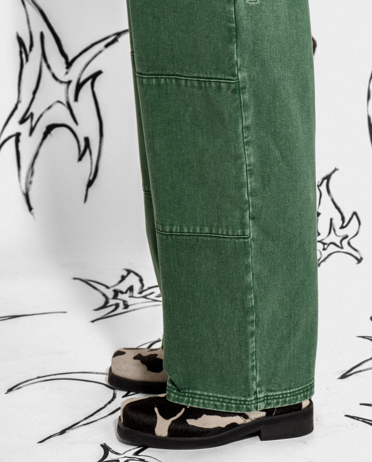Sculptor Pant - Green Acid Denim Wash