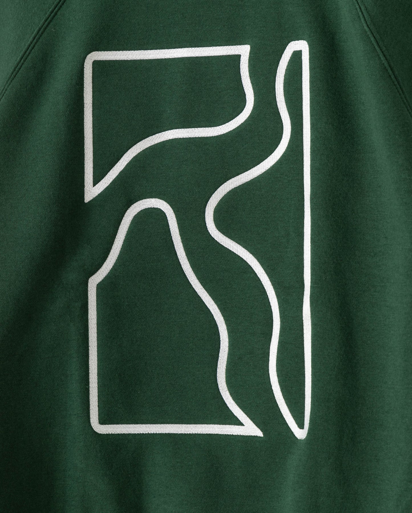 Half-zip sweater bottle green