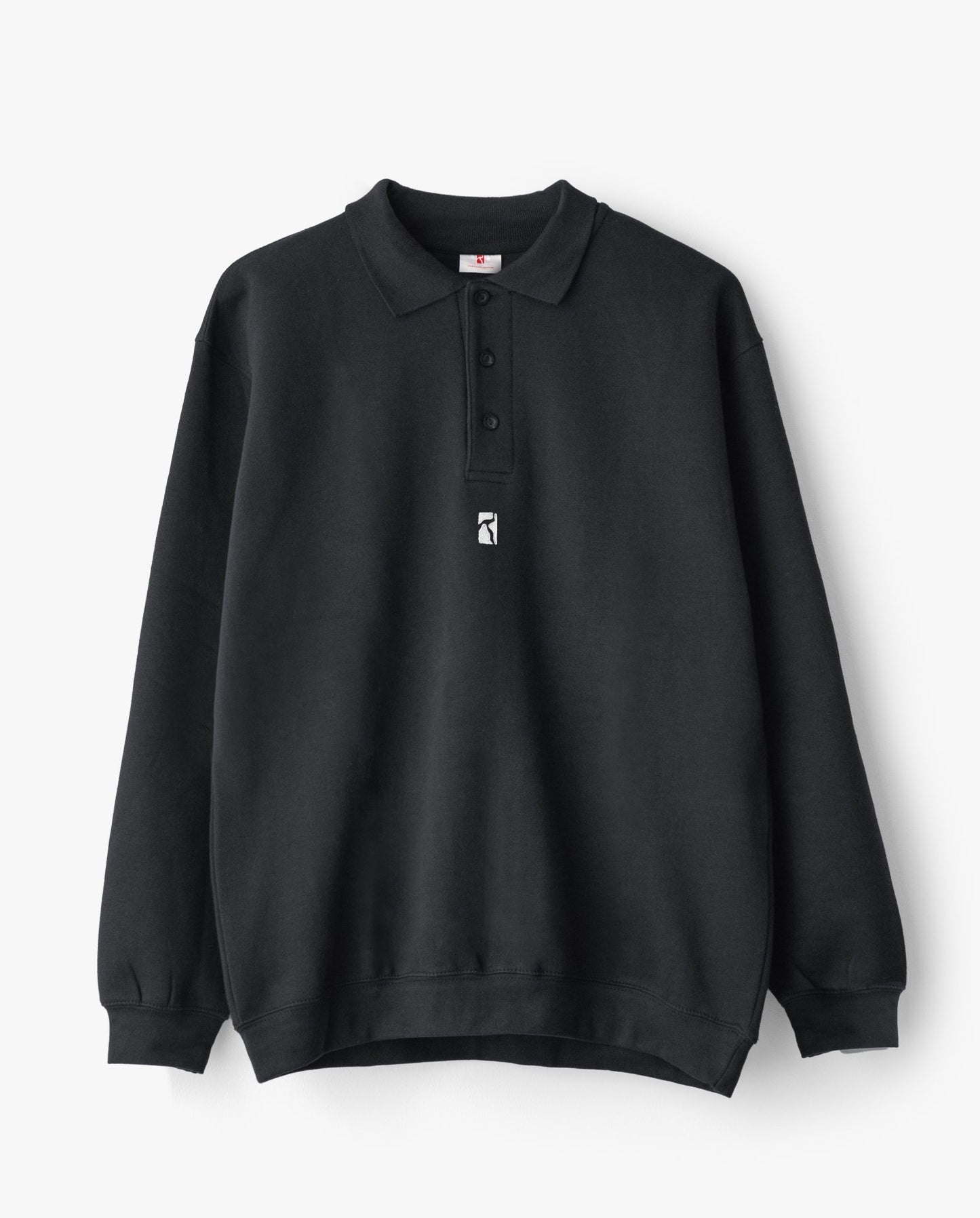 Heavy Polo Sweat – Black