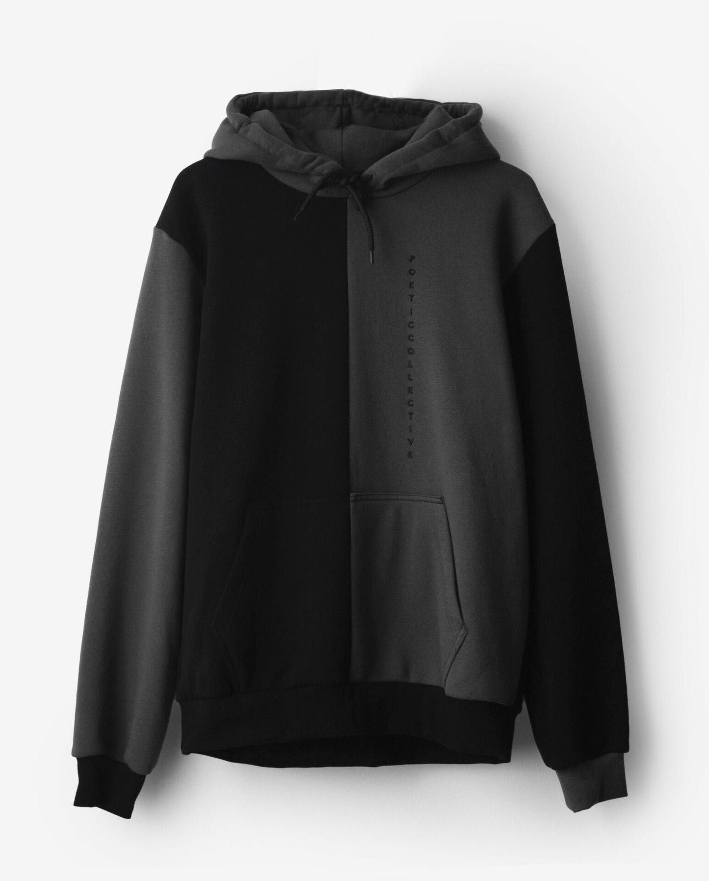 Block Color Hoodie – Grey / Black