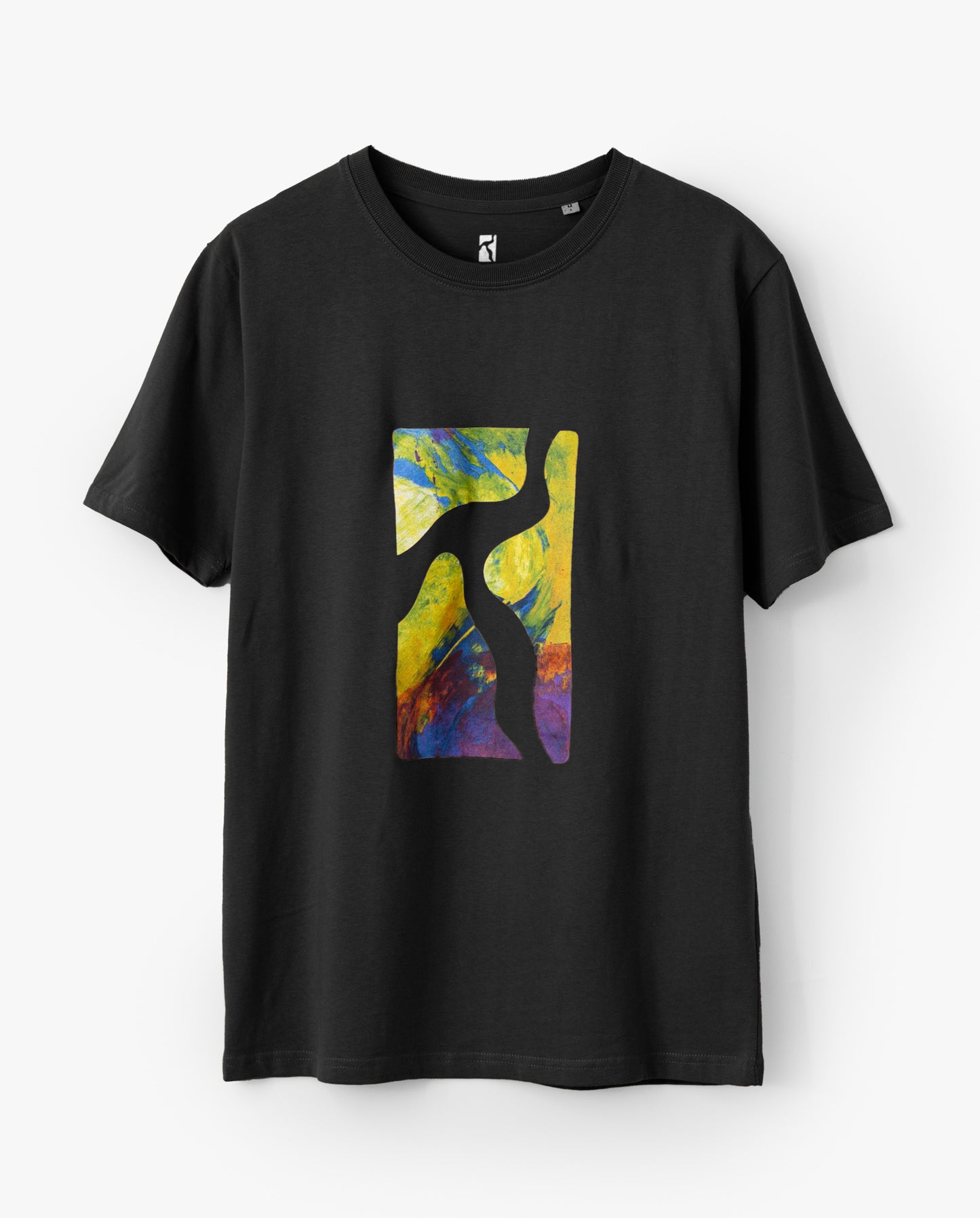 Logo cut out t-shirt - black