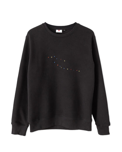 Color Logo Crewneck - Black