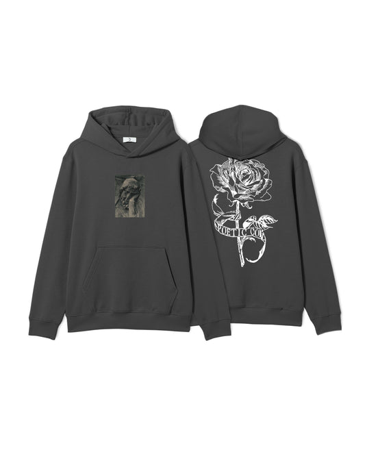 Thinking About You Hoodie - Iron Grey