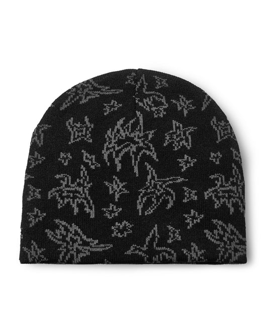 Nocturnal Skull Beanie - Black