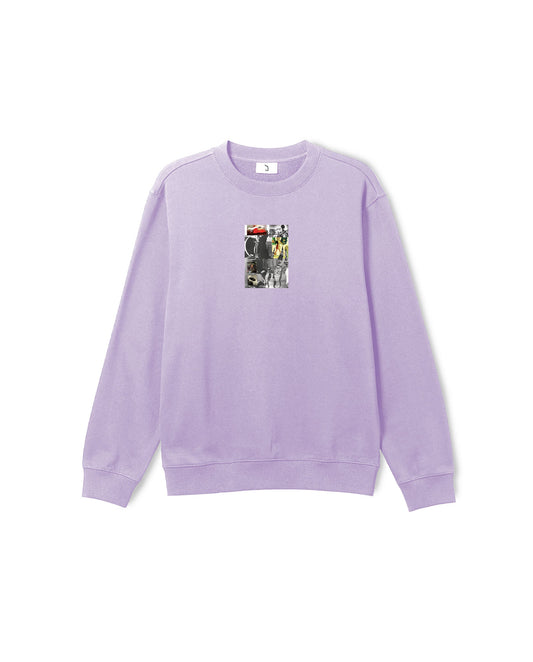 Kingqueen Crewneck - Purple front print