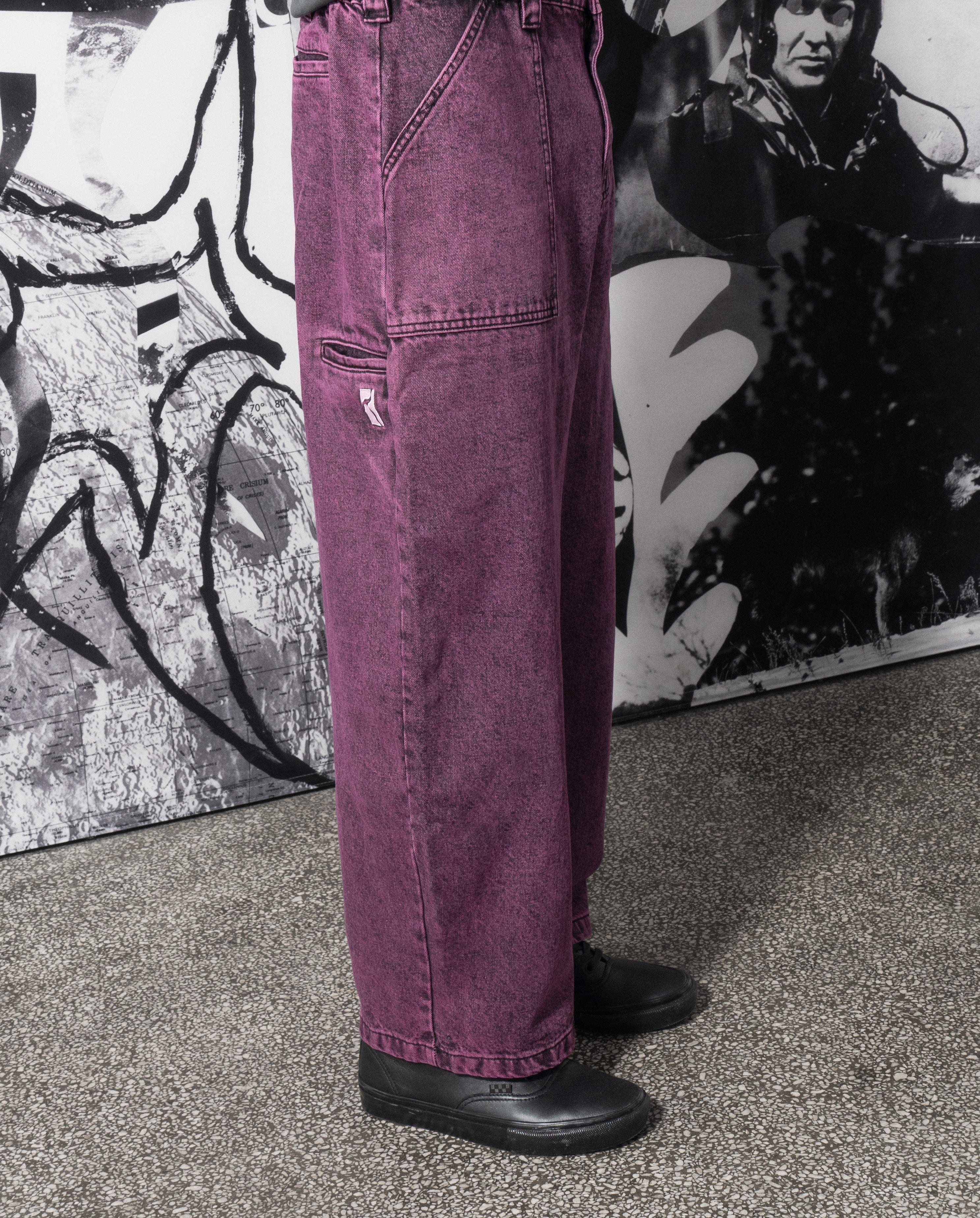 パンツ 25ss MAATEE&SONS PAINTER PURPLE MAATEE＆SONS ペインター , Purple – Navyblue