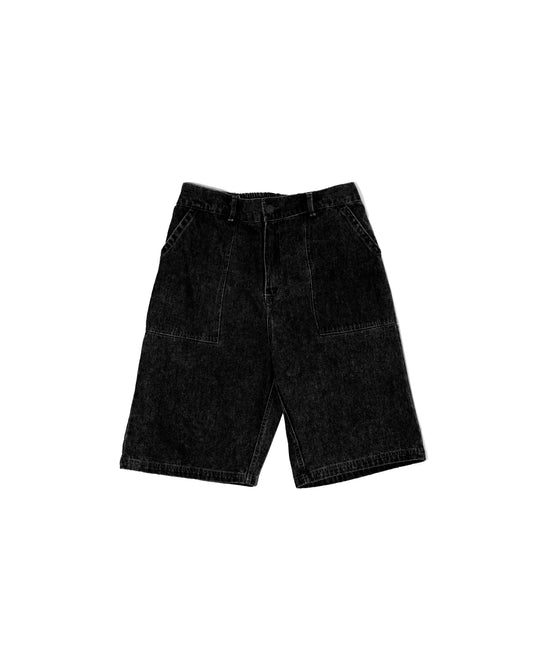 Painter Short - Black Denim