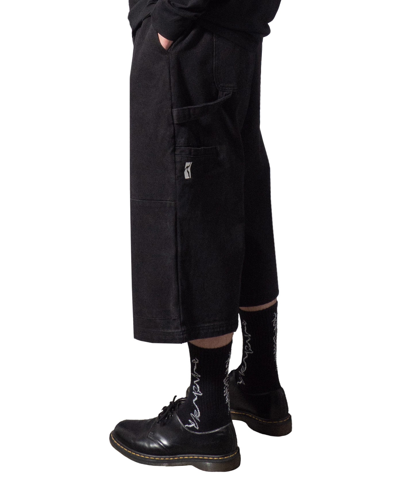 Sculptor Short - Black Denim Wash – POETICCOLLECTIVE