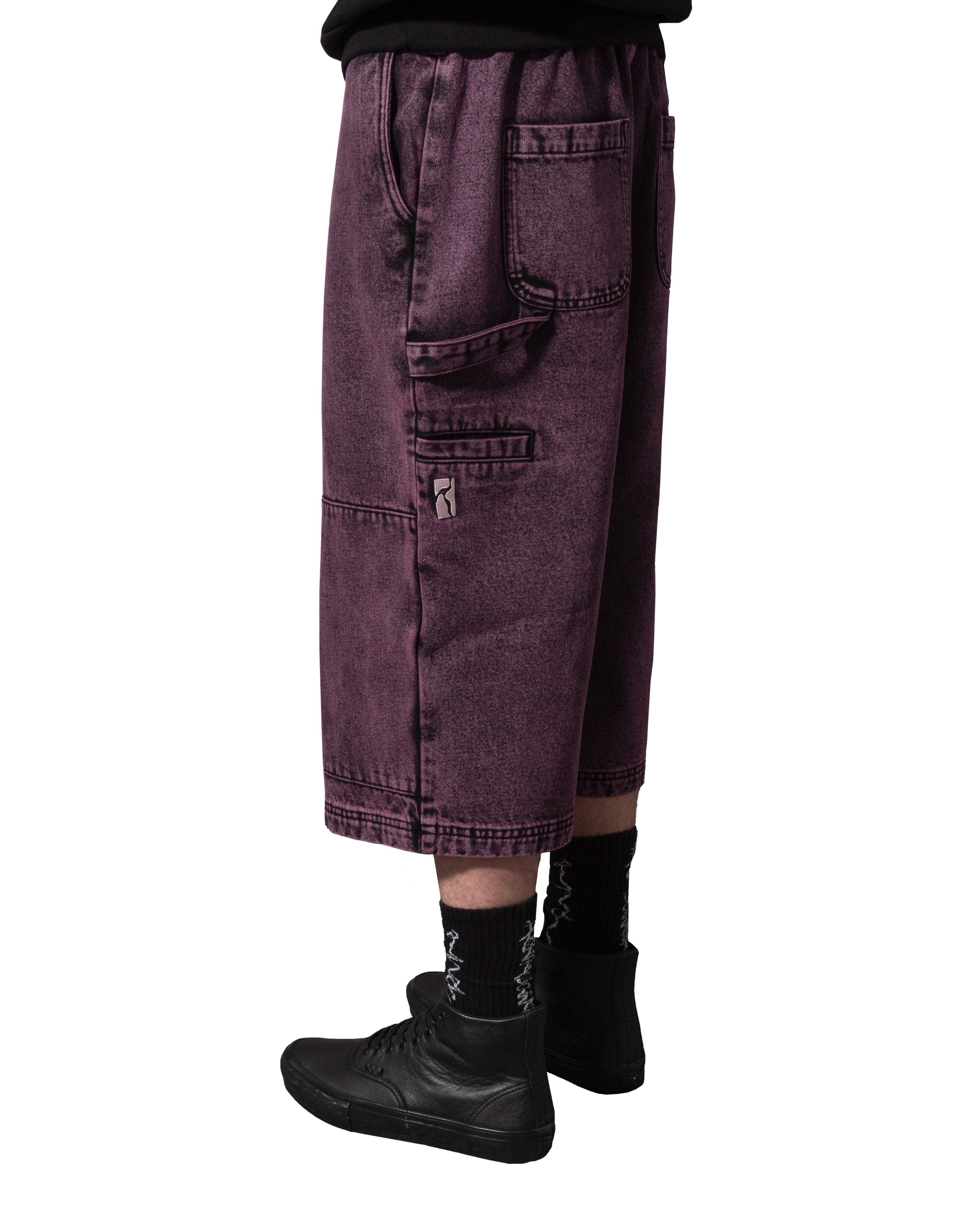 Sculptor Short - Purple Acid Denim Wash – POETICCOLLECTIVE