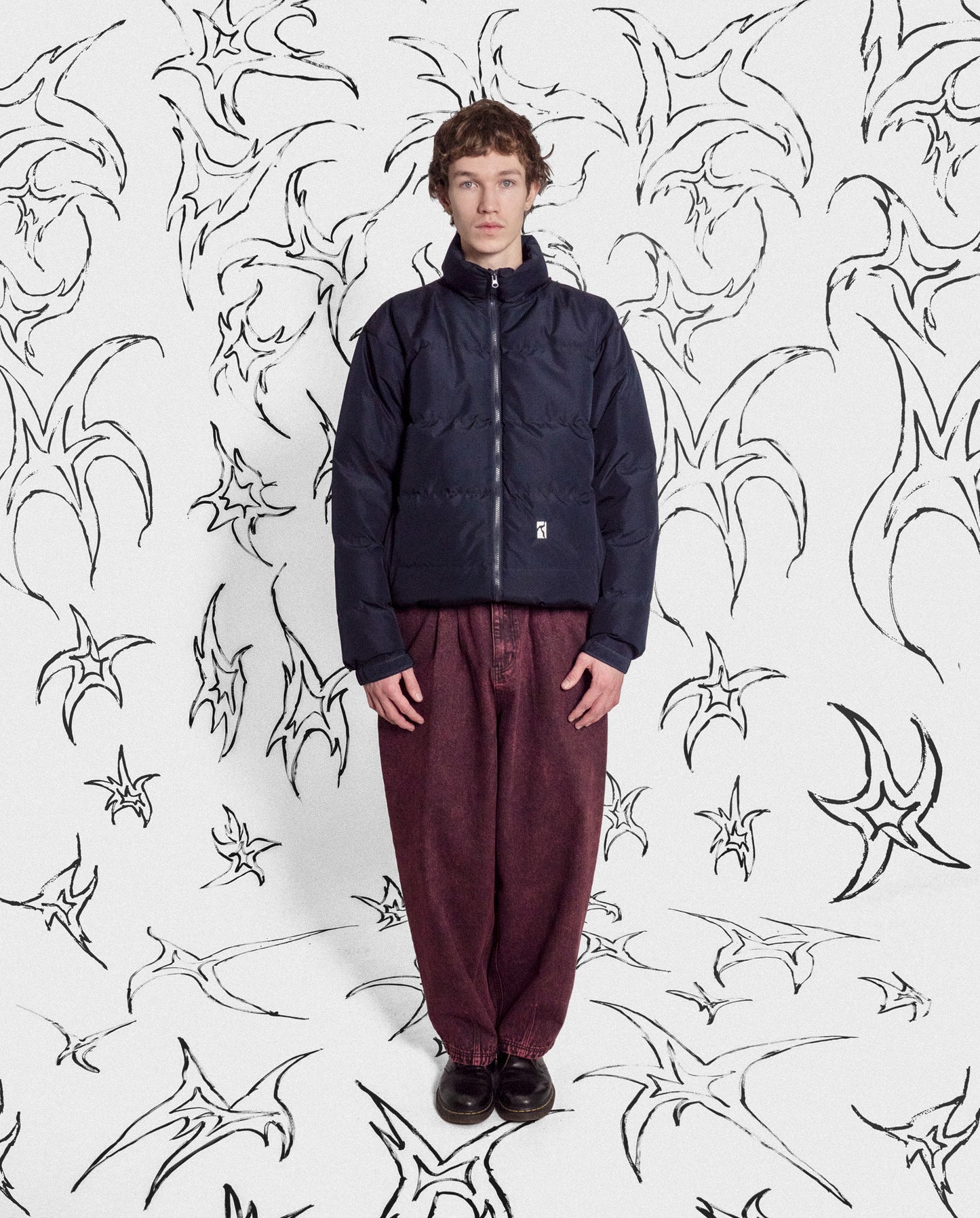 Ballon Pant - Red Acid Denim Wash