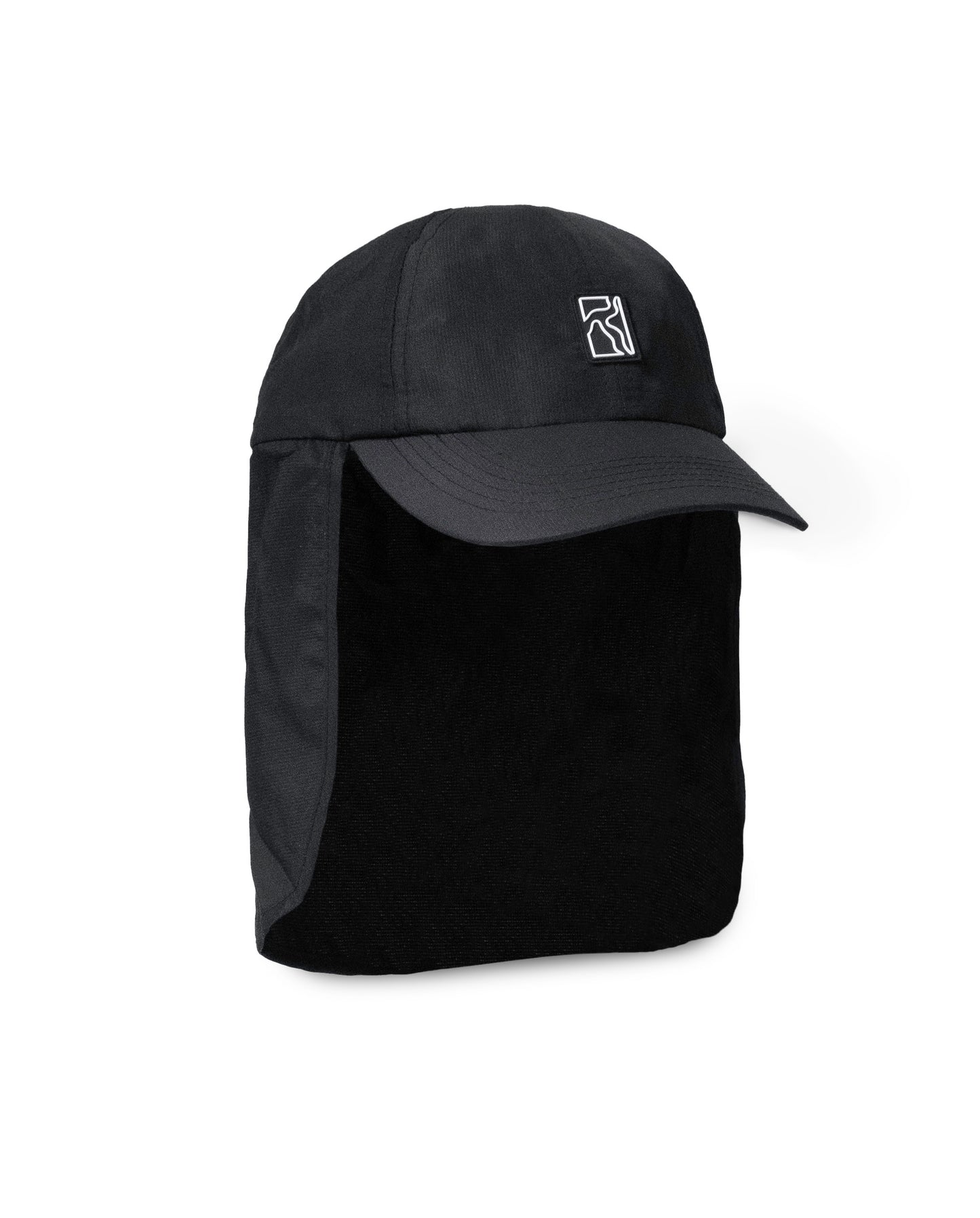 Sun flap cap - Black