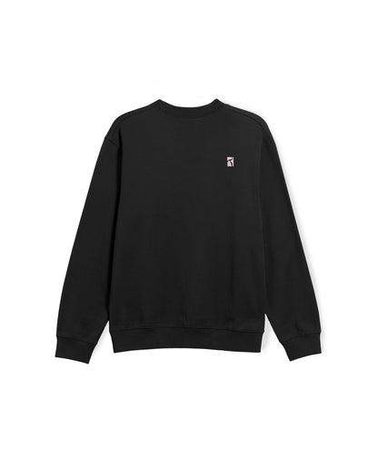 Three Prints Crewneck - Black
