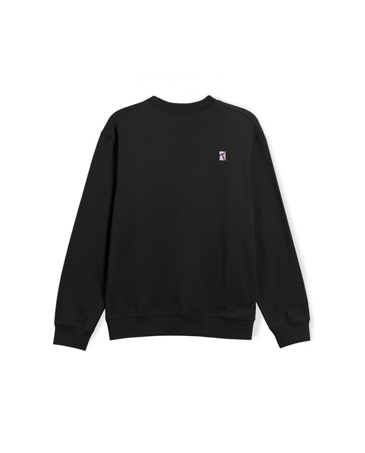 Three Prints Crewneck - Black