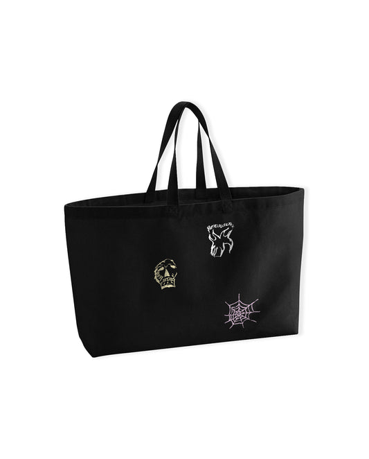 Three Prints Mega Tote Bag