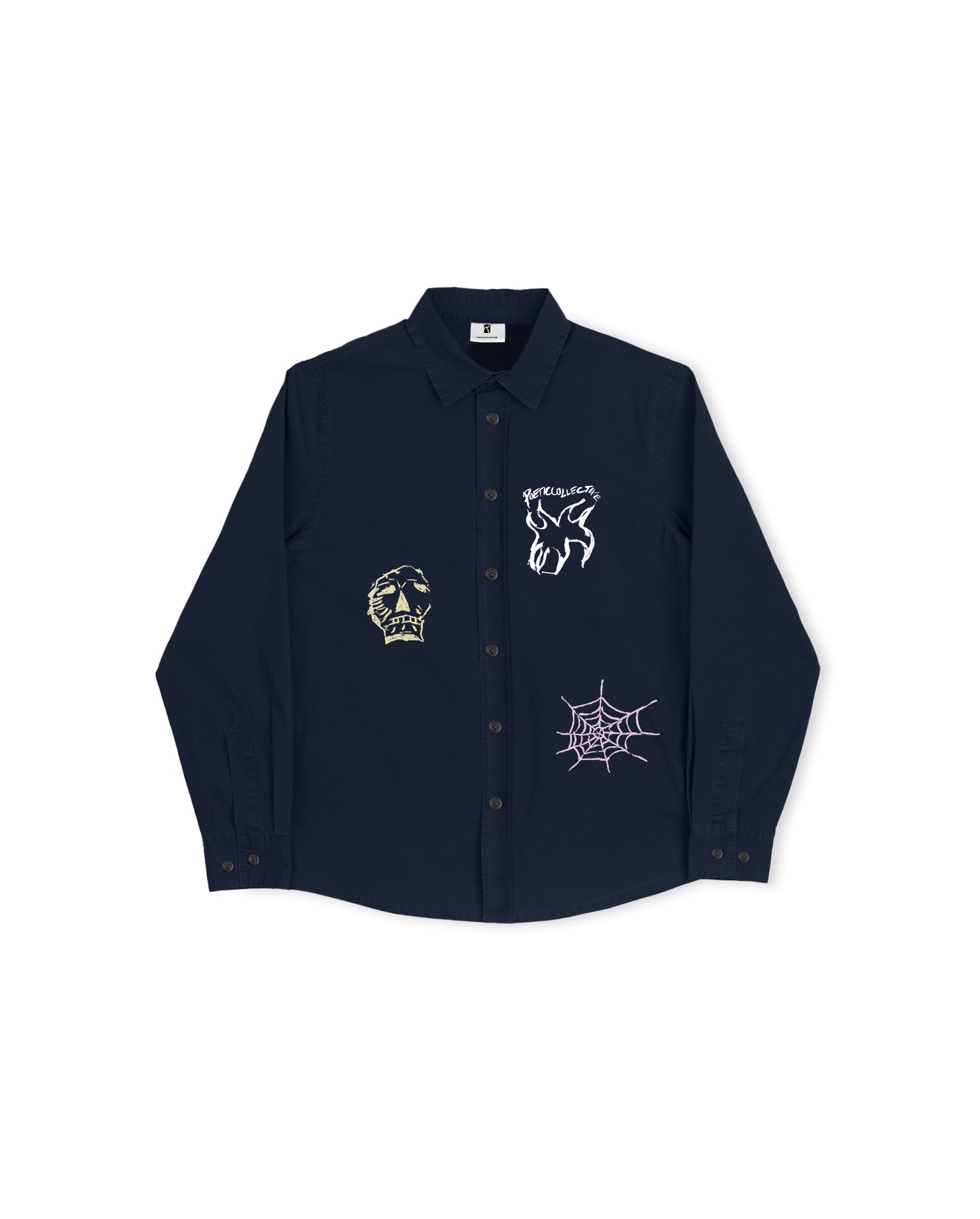 Three Prints Shirt - Navy