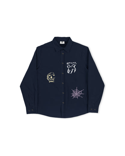 Three Prints Shirt - Navy