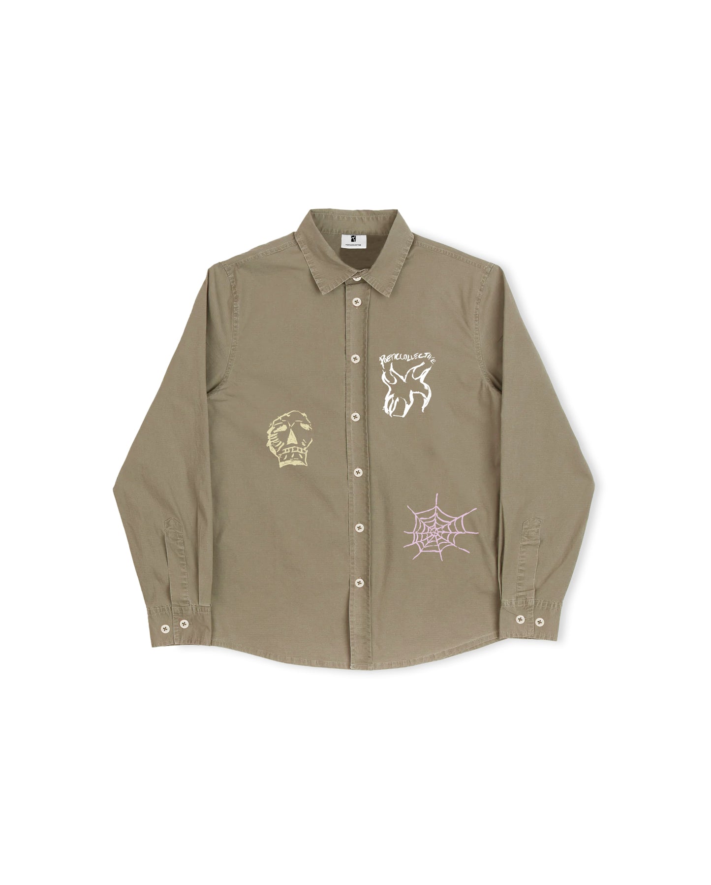 Three Prints Shirt - Olive