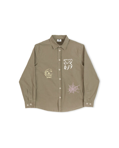 Three Prints Shirt - Olive