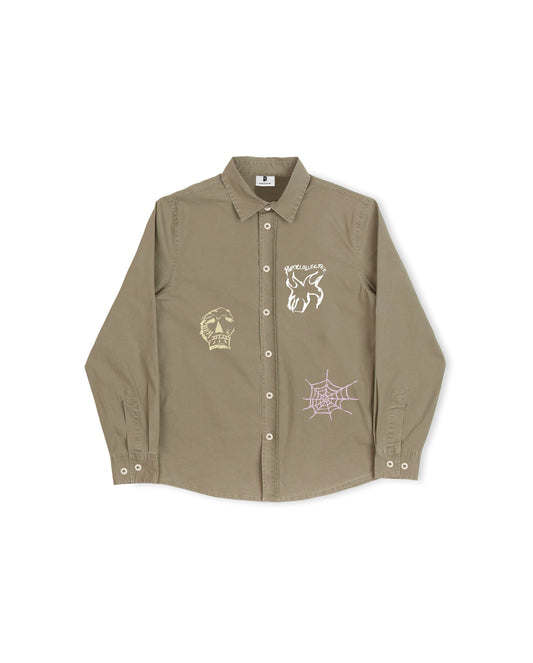 Three Prints Shirt - Olive