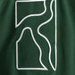 Half-zip sweater bottle green