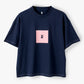 Premium Box T-shirt – Navy / Pink
